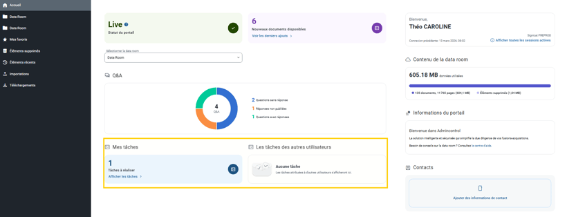 Suivi de vos tâches