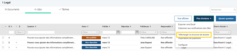 Télécharger la structure de&nbsp;dossier