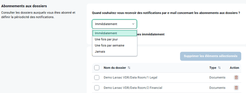 Gérez vos abonnements aux courriels