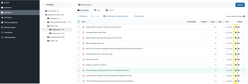 Téléchargement d'un seul fichier