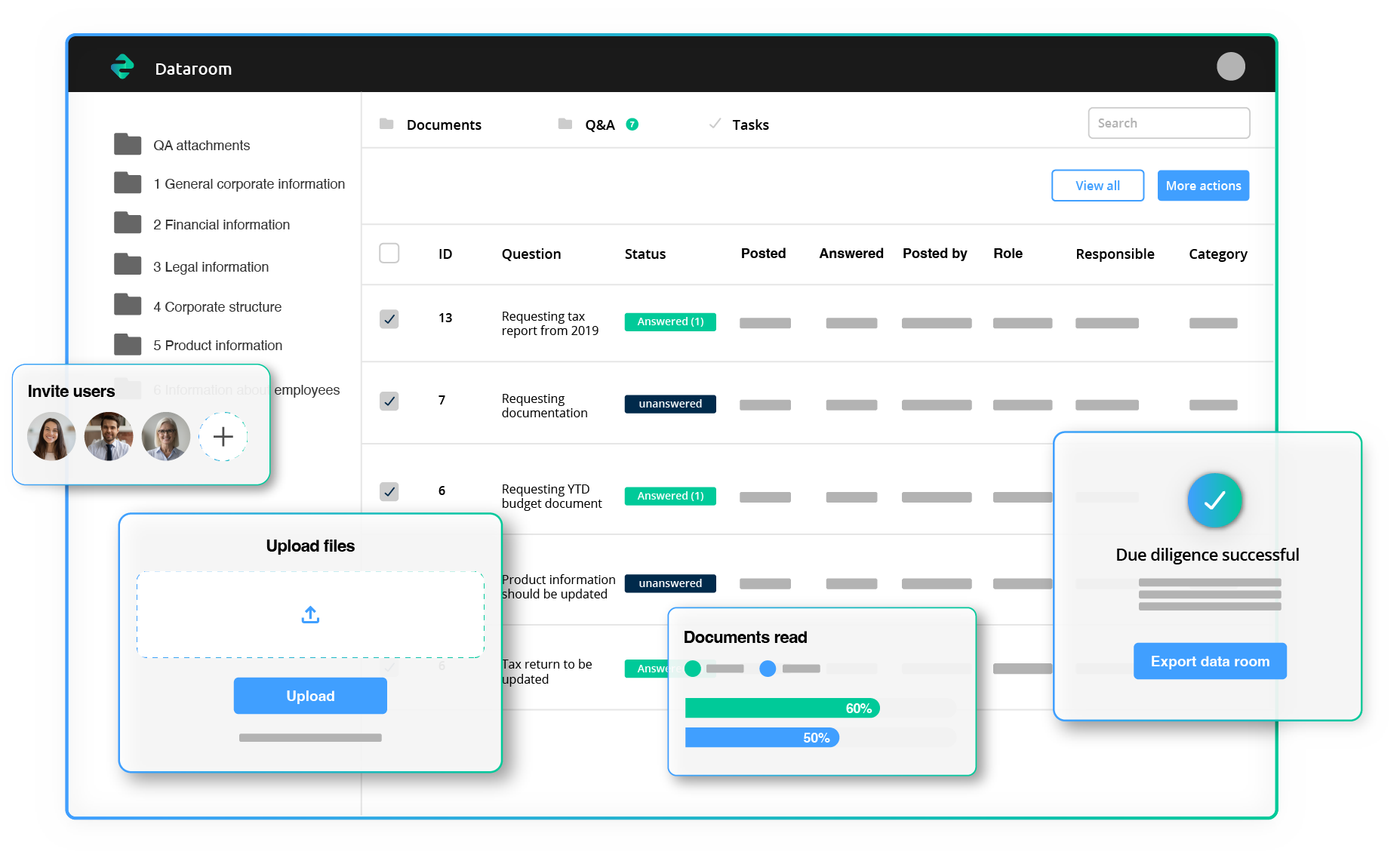 Virtual Data Room for Due Diligence and M&A - #1 in the Nordics