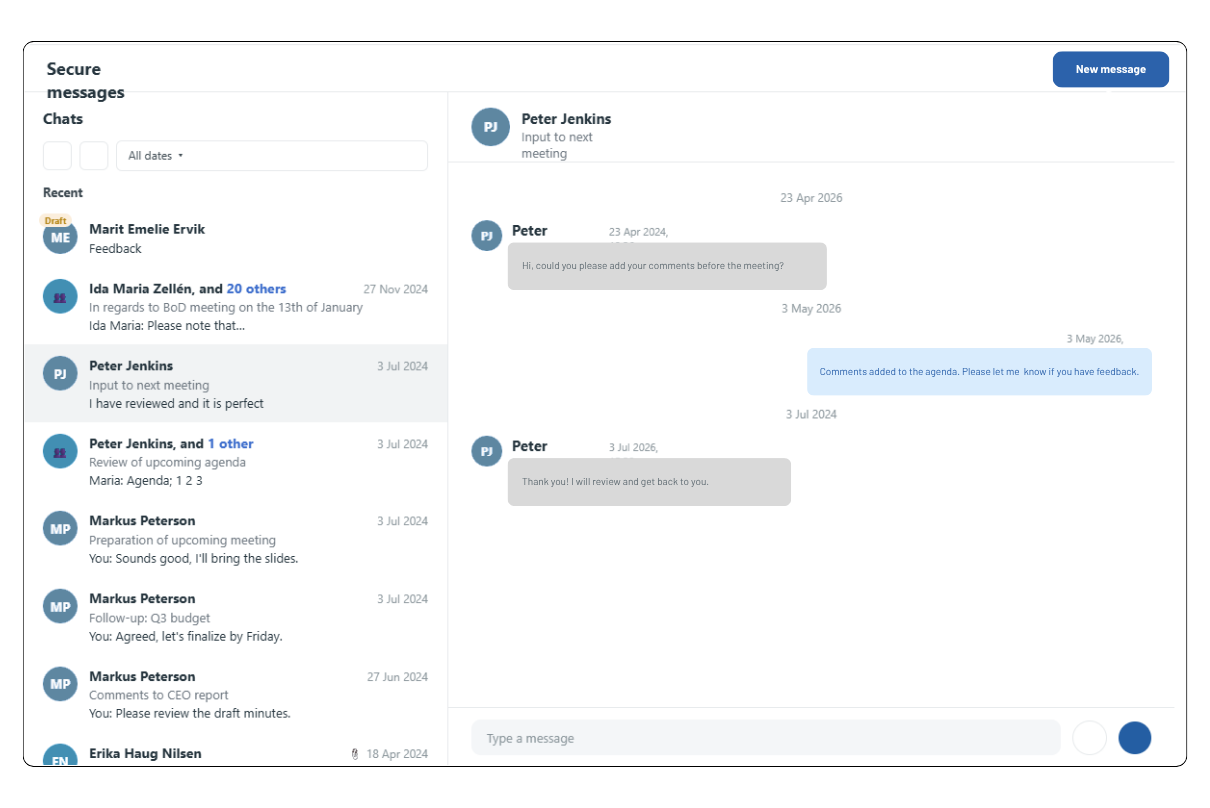 Secure messaging